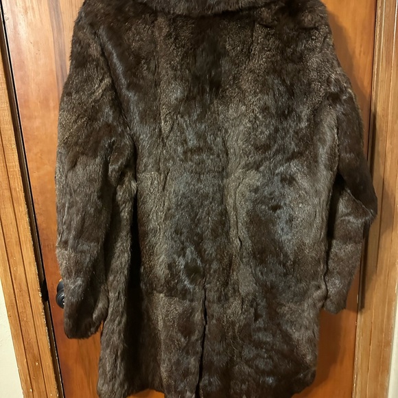 Vintage Authentic Rabbit Fur Coat - Picture 2 of 6